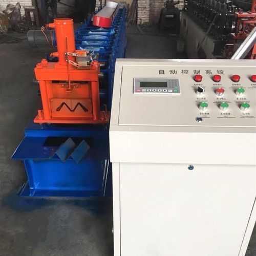 水槽机冷弯成型设备 建筑用止水钢板生产线 追剪冲孔W型水槽机