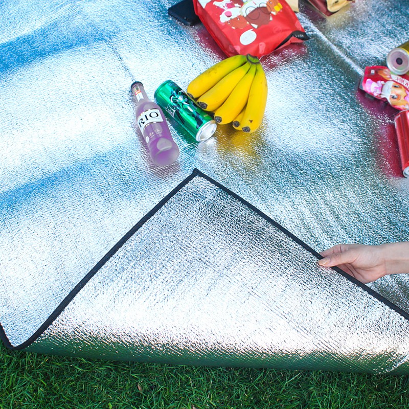 户外双面铝箔防潮垫加厚野餐垫超轻便携防水帐篷垫子隔潮露营折叠