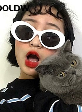 2pcs/lot Clout Goggle Kurt Cobain Sunglasses Men Women Vint