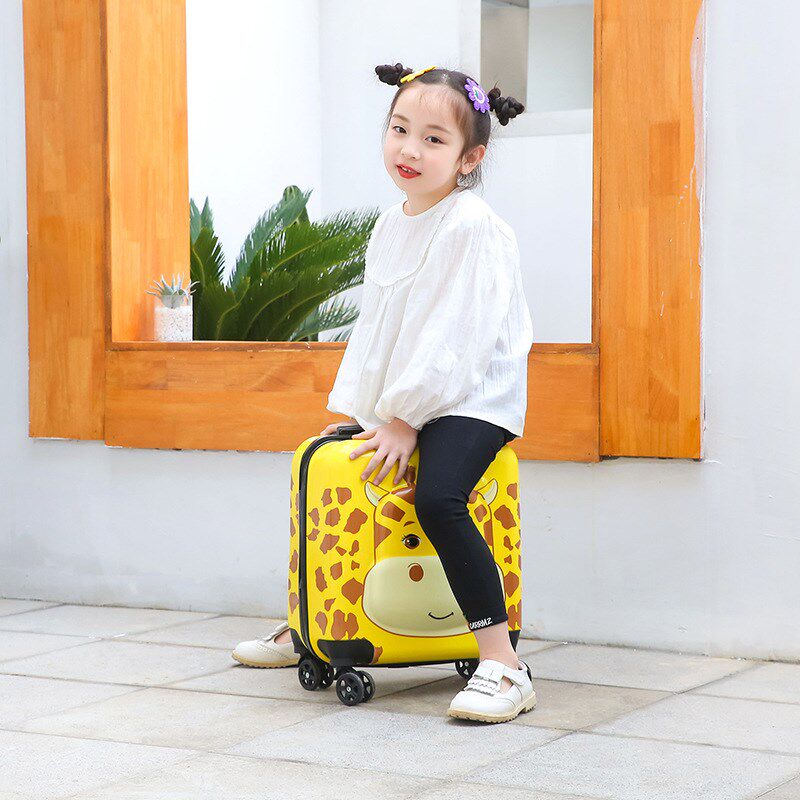小孩行李箱儿童拉杆箱定制卡通18寸旅行箱学生行李箱20寸万向轮小