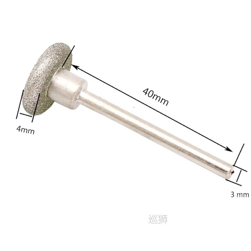 50Pcs Diamond grinding Needle Point Burr Bits Drill Head Acc