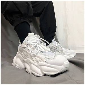 Autumn Men's Platform Sneakers Breathable Men Chunky Shoes T