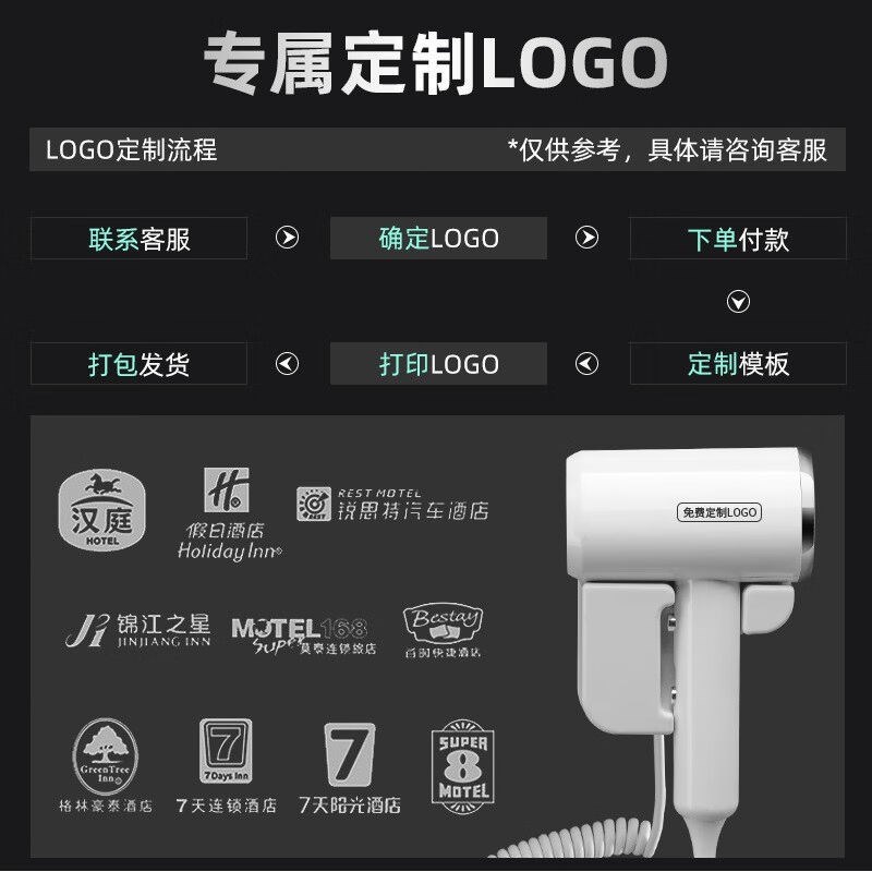 白道夫正常發(fā)貨酒店吹風(fēng)機(jī)家用大功率壁掛式浴室電U吹風(fēng)免打孔風(fēng)