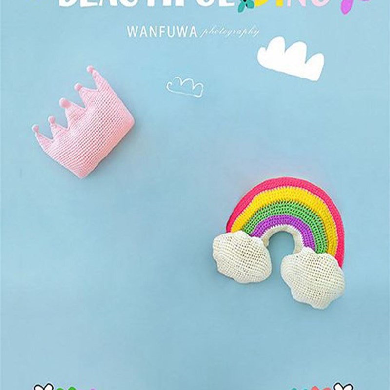 婴儿背景布新生的儿满月百拍照道具百日照主题拍摄摆拍小物件