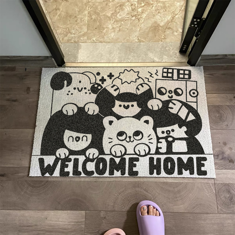 门垫门口防水丝圈地毯入户门装饰定E制进门地垫浴室防滑脚垫可裁,居家布艺,入户地垫,淘宝优惠券,粉丝福利购,淘宝优惠卷