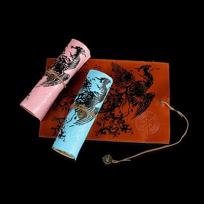 Vintage Retro Treasure Map Pencil Cases Luxury Roll Leather