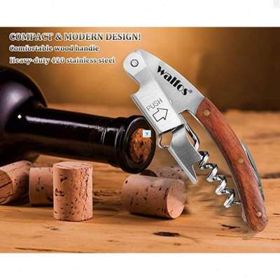 推荐WALFOS High Quality Wood Handle Professional Wine Opener