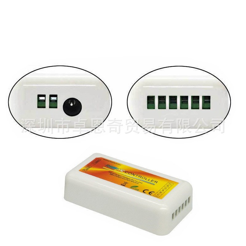 跨境RGBWC 2.4G触摸控制器五路led调光器K色温12-24v 无线控制器