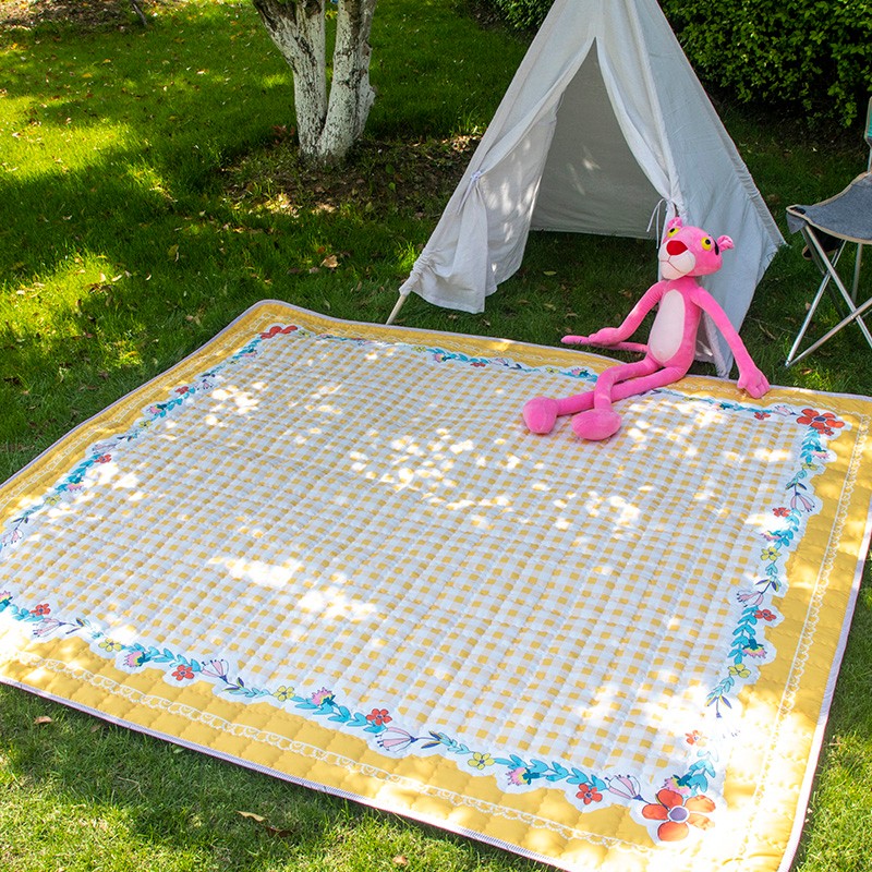 户外防水野餐垫防潮加厚加大便携公园春游垫子露营郊游婴儿可机洗