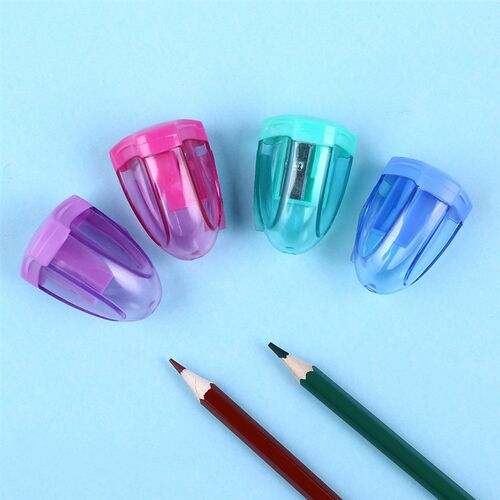 现货Mini Transparent Pencil Sharpener School SupplVies Candy