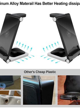 3 in 1 Qi Wireless Charger For iPhone 13 12 11 XS XR X 8 Met