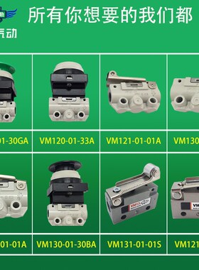 气动SMC型机械阀手动阀 VM131-01-00 00S 30R 01 30G 02SA 02A