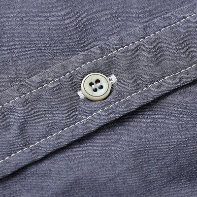 秋冬季新款蓝灰色工装衬衫男外套宽松休闲内搭长袖潮男士衬衣潮流