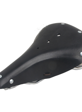 牛皮自行车坐垫山地车复古车座山地车鞍座弹簧座垫单车装备配件