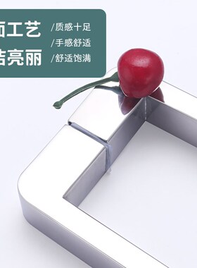 9W淋浴房拉手黑色枪灰r古铜拉丝玫瑰金浴室玻璃门L型推拉门方管把