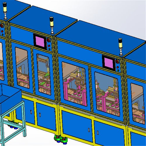 全自动球泡组装生产线3D图纸 T882 非标自动化机械3D图纸素材素材