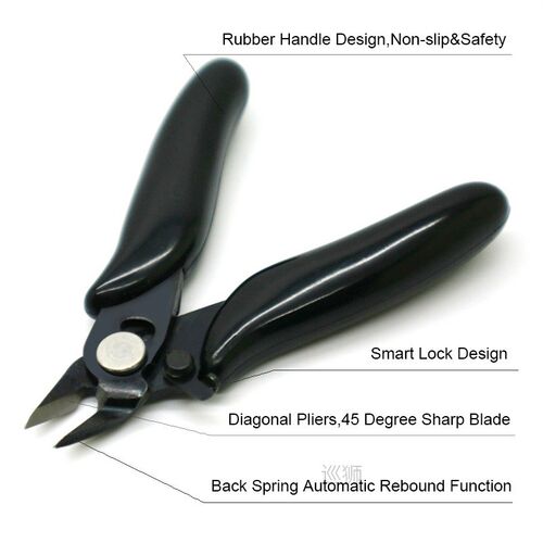 Diagonal Pliers 3.5 Inch Mini Wire Cutter Small Soft Cutting