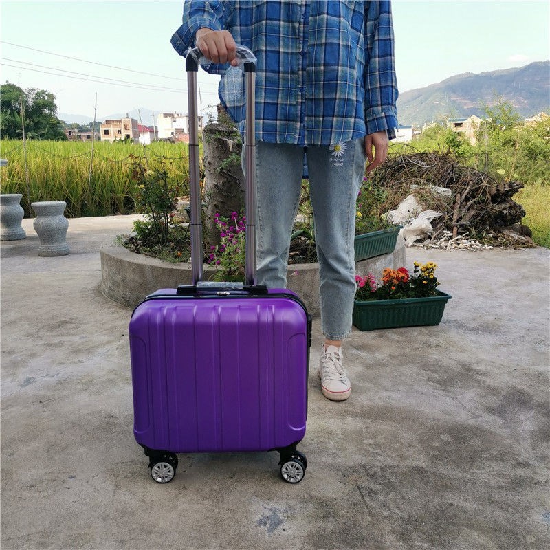 16寸礼品拉杆箱定制logo万向轮密码锁男女旅游登机行李箱子手提箱