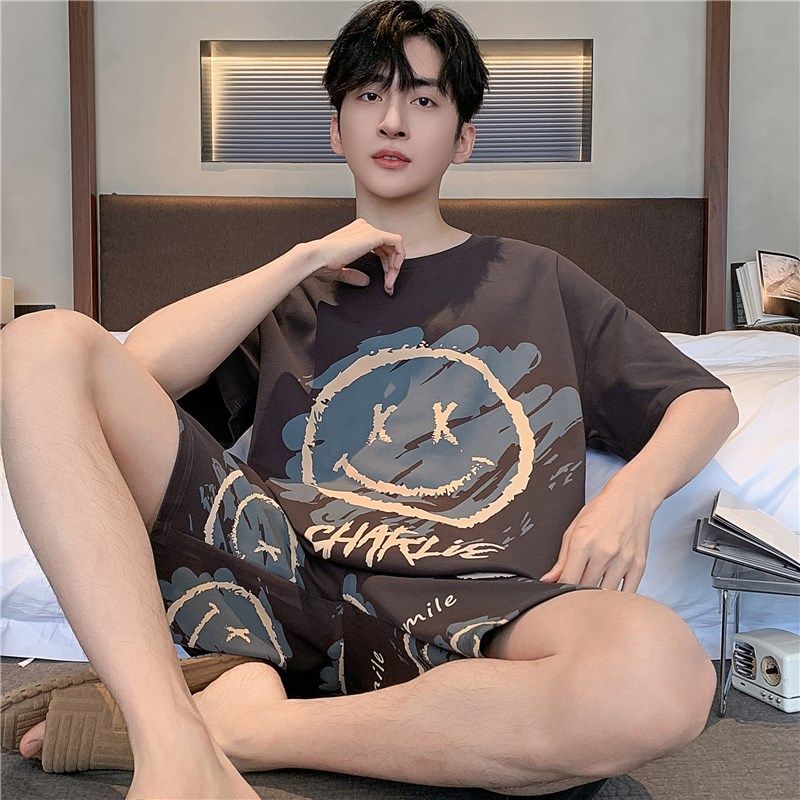 睡衣男款纯棉夏季短袖短裤卡通初中学生大童薄款青少年家居服套装,女士内衣/男士内衣/家居服,睡衣/家居服套装,淘宝优惠券,粉丝福利购,淘宝优惠卷