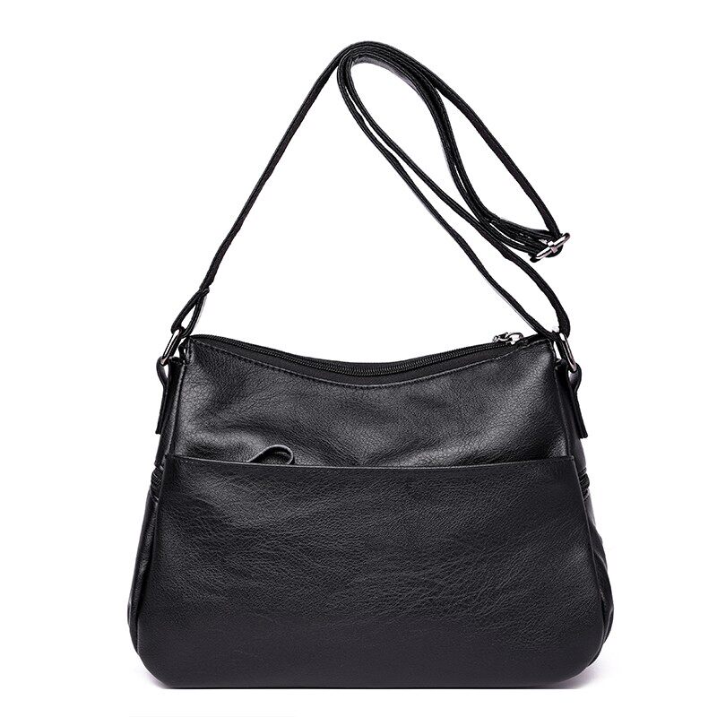 中年女包包2021新款大容量时尚绣花软皮妈妈中老年女士单肩斜挎包