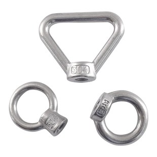 304不锈钢环形螺丝帽吊环螺母日式 螺母船用起重M4M5M6M8M10M12M16