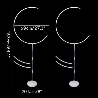 1set DIY Moon Balloon Holder Ballons Stand Column Ballons Ar