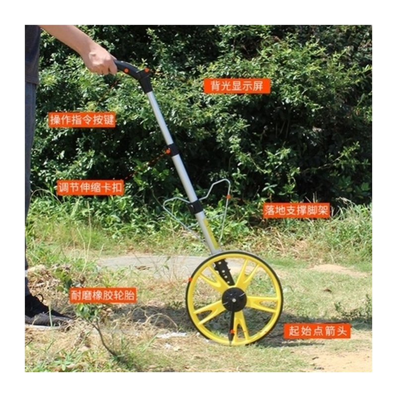 单轮配件神器机械丈量室外u测距车工具电子尺测距轮电线显示屏房