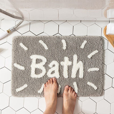 速发Modern simple bathroom floor mat door water absorption n