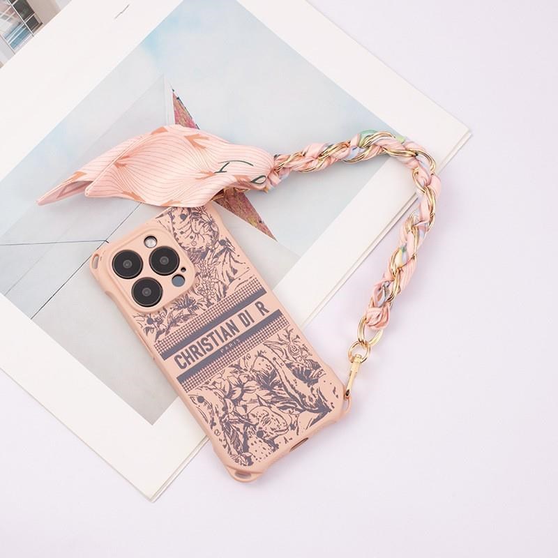 手机挂绳丝巾绳子挂带宽挂件手腕短挂链女款挂饰绿色手机链 创意