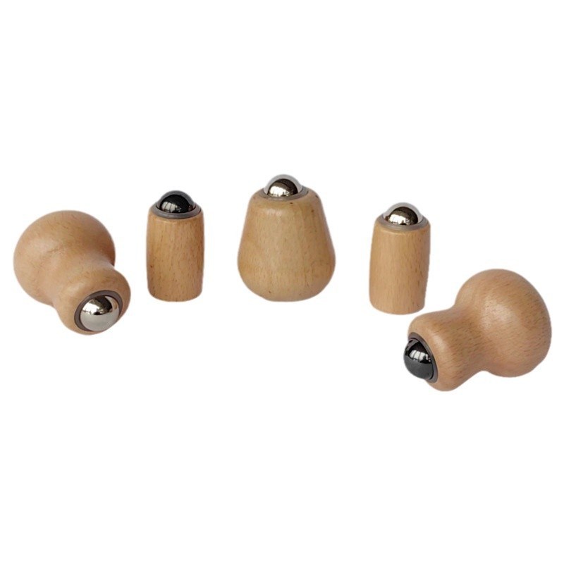 创意新款灯泡滚珠脸部按摩器迷你手持式家用身体经络梳通按摩器材