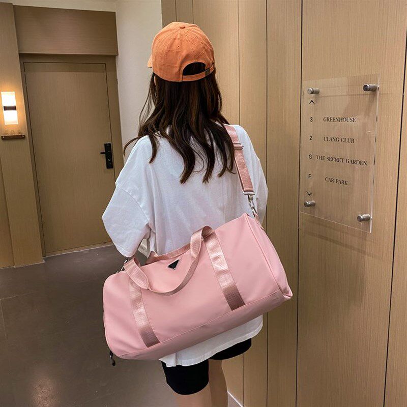 运动包包女斜挎健身包游泳瑜伽衣物收纳手提袋干湿分离旅游包背包