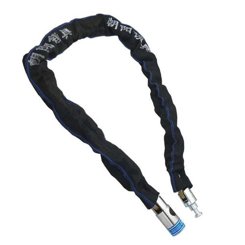 朝阳布链 电动自行车锁 摩托防盗锁链子车锁山地车 抗液压链新品