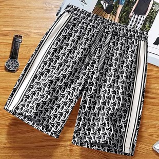 男士 短裤 港风青年男装 裤 冰丝百搭五分裤 子夏季 休闲裤 大码 宽松时尚