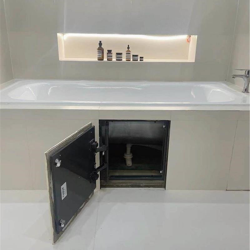 缸检修口地暖分水器遮挡罩瓷砖隐形门配件合叶门轴下水管检修口浴