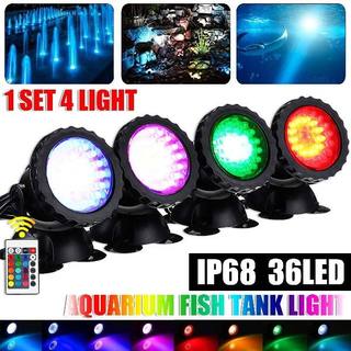 推荐Best 1 set 1/2/4 light LED fountain Lamp RGB Underwater