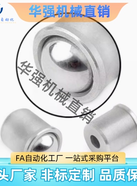 不锈钢光身玻珠 PFSSR4/5/6/8/10重载加长型压入式球头柱塞 ZAL02