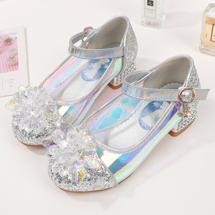 4到12岁11女h孩10公主鞋9小孩穿的8女童鞋春秋7粉色高跟6皮鞋5儿