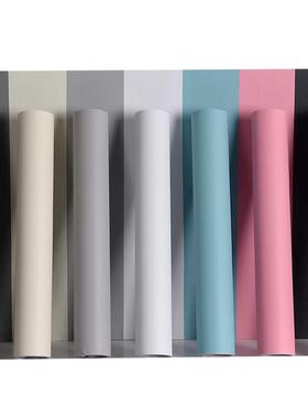 白色加厚墙纸自粘卧室温馨宿舍哑光家具翻新贴纸防水墙贴