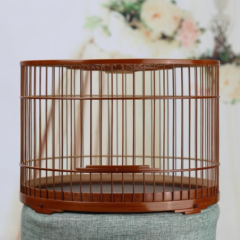 p飞紫竹鸟e笼贝子红子靛颏绣眼黄鸟玉鸟金青手工竹皮抛光老竹鸟笼