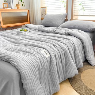 空调被夏凉被2024新款被子四件套夏季薄被芯夏被非全棉可机洗