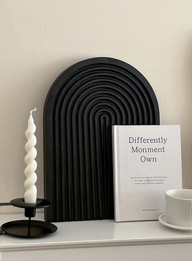 黑色冷淡风ins风木质托盘轻奢桌面摆件首饰香水收纳托盘拍摄现货