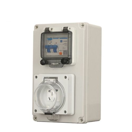 充电箱户外插座小区物业电动汽车10-D16A电瓶车防雨接插配电箱定