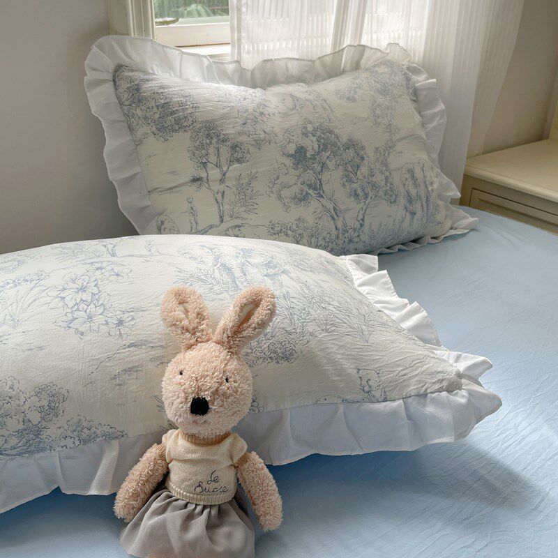 公主风少女心水洗棉床单四件套花边床上用品学生宿舍被子罩三件套,床上用品,床品套件/四件套/多件套,淘宝优惠券,粉丝福利购,淘宝优惠卷