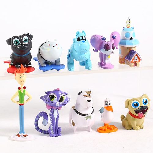 Bob dog and friends 10pcs Puppy Dog Pals Bingo Rolly pug pu