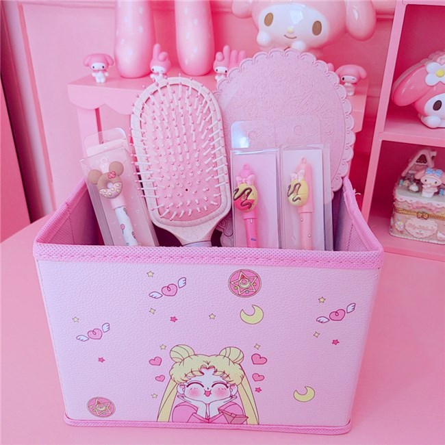 速发IVYYE 1PCS Fashion Pink Sailor Moon Anime Storage Boxes