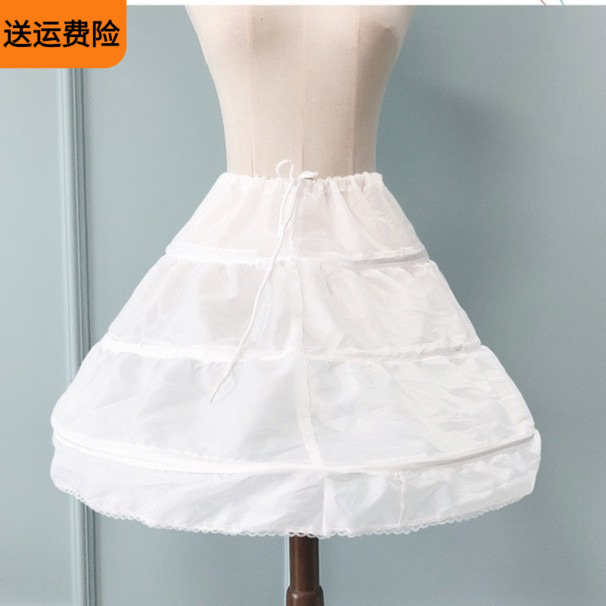 女童礼服裙撑儿童蓬蓬衬裙半身裙配饰连衣裙大裙摆长裙公主裙裙撑