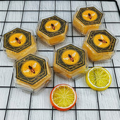 俄罗斯欧式 风格 手工琥珀蜜蜡香皂黄金蜂巢精油皂多用香皂六角皂