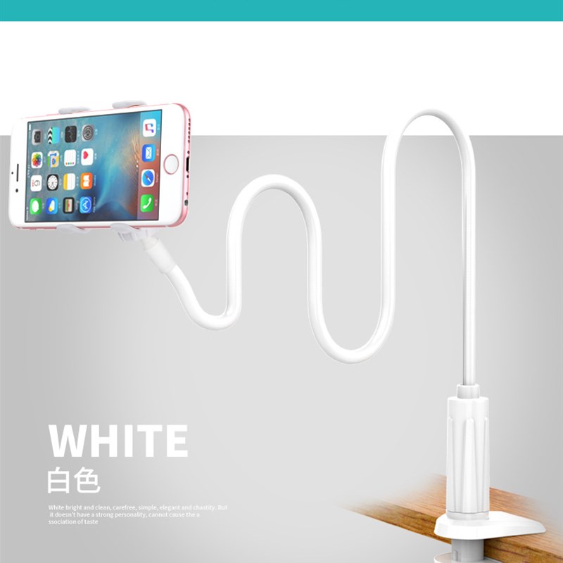 桌面懒人手机支架金属软管可弯曲伸缩宿舍床头螺旋夹子多功能创意