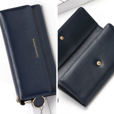 速发New Fashion Women Wallets Brand Letter Long Tri-fold Wal