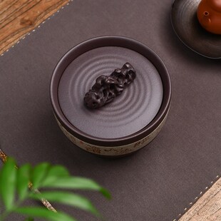 紫砂茶叶罐储存家用密封罐小容量大号陶瓷防潮中国风高级感 一斤装